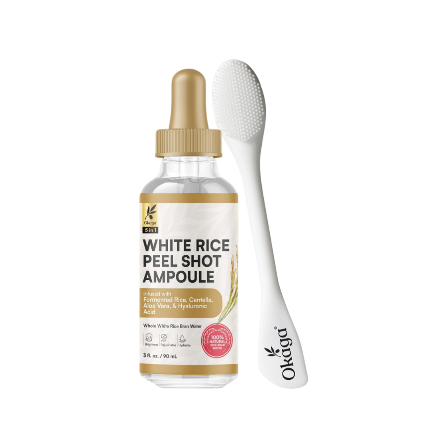 White Rice Peel Shots for Face and Soft Peel