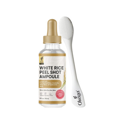 White Rice Peel Shots for Face and Soft Peel