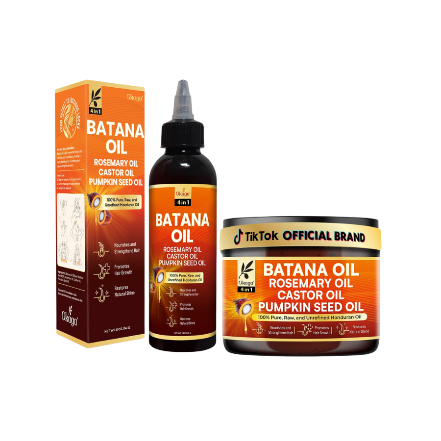 Batana Oil and Cream for Hair Growth Bundle