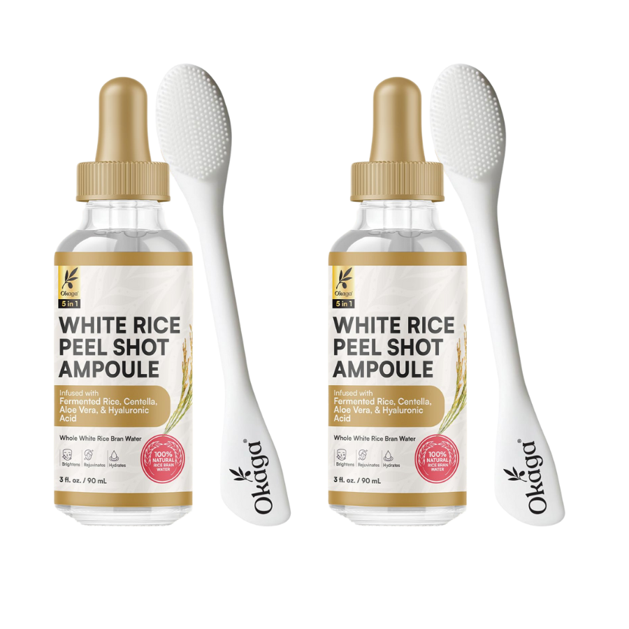 White Rice Peel Shots for Face and Soft Peel