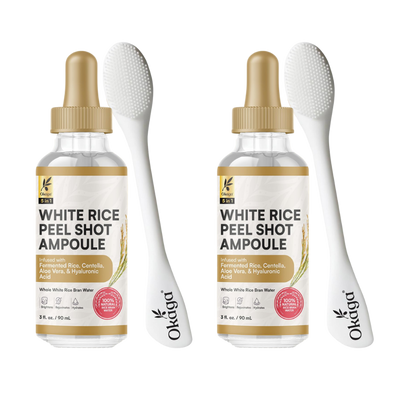 White Rice Peel Shots for Face and Soft Peel