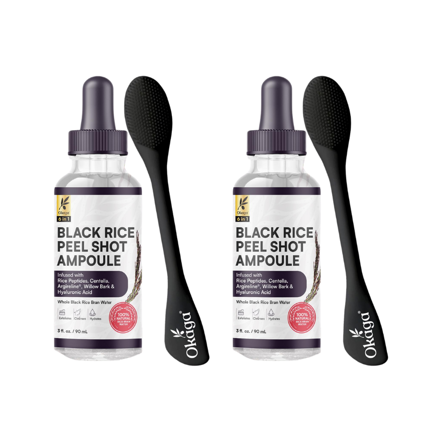 Black Rice Peel Shot Ampoule Exfoliator for Face