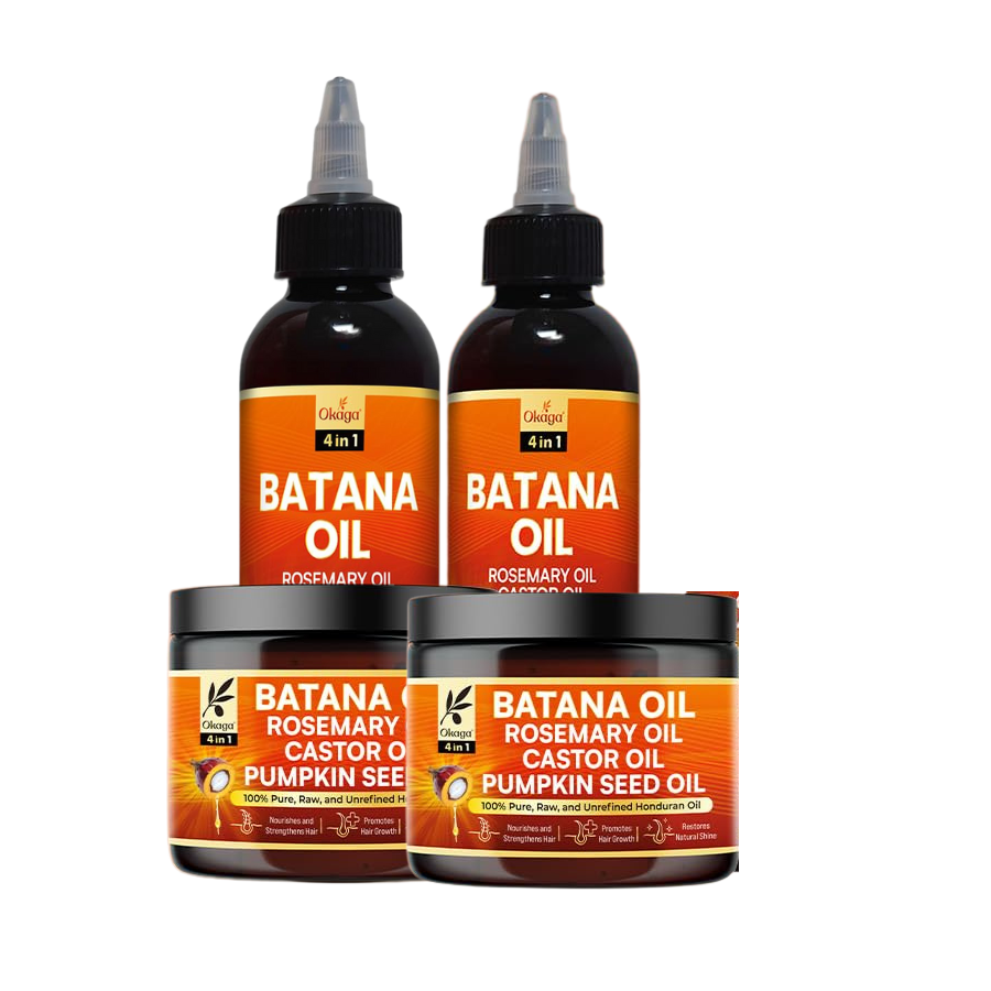 Batana Oil and Cream for Hair Growth Bundle