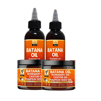 Batana Oil and Cream for Hair Growth Bundle