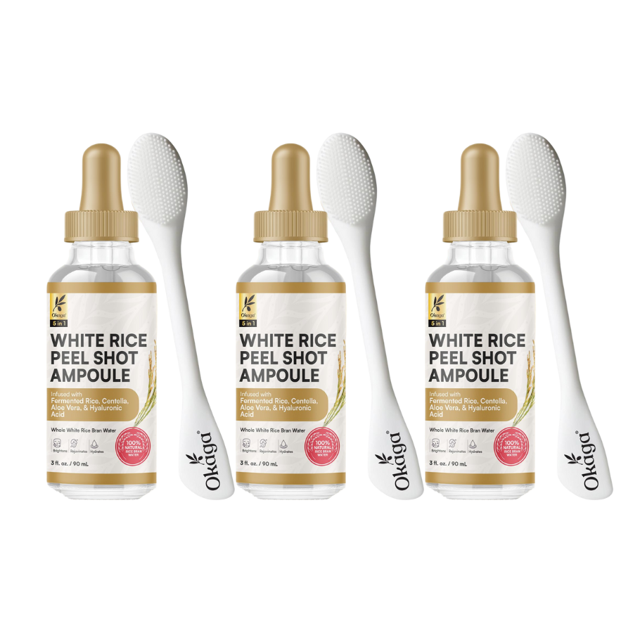 White Rice Peel Shots for Face and Soft Peel