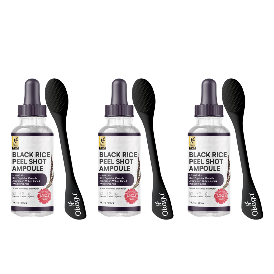 Black Rice Peel Shot Ampoule Exfoliator for Face