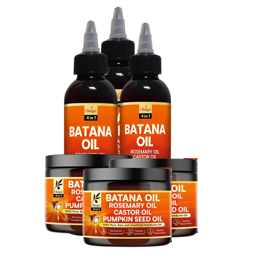 Batana Oil and Cream for Hair Growth Bundle