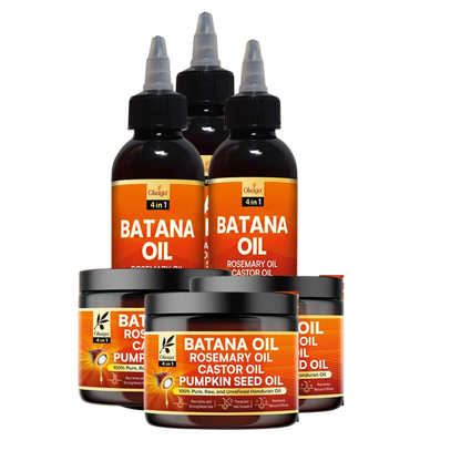 Batana Oil and Cream for Hair Growth Bundle