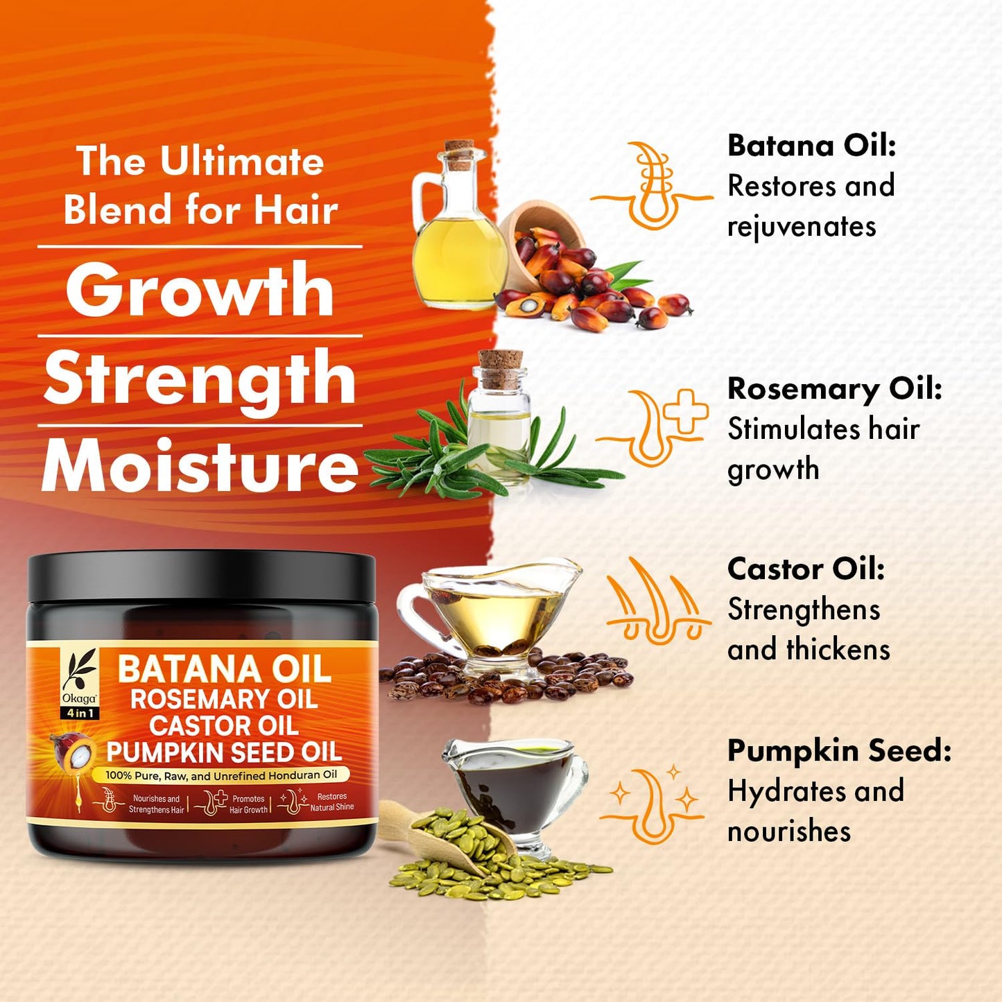 Batana Oil Cream for Hair Growth