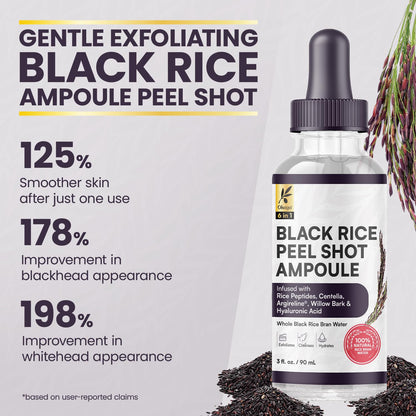 Black Rice Peel Shot Ampoule Exfoliator for Face