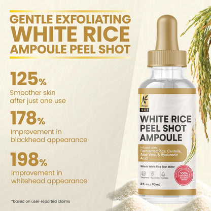 White Rice Peel Shots for Face and Soft Peel