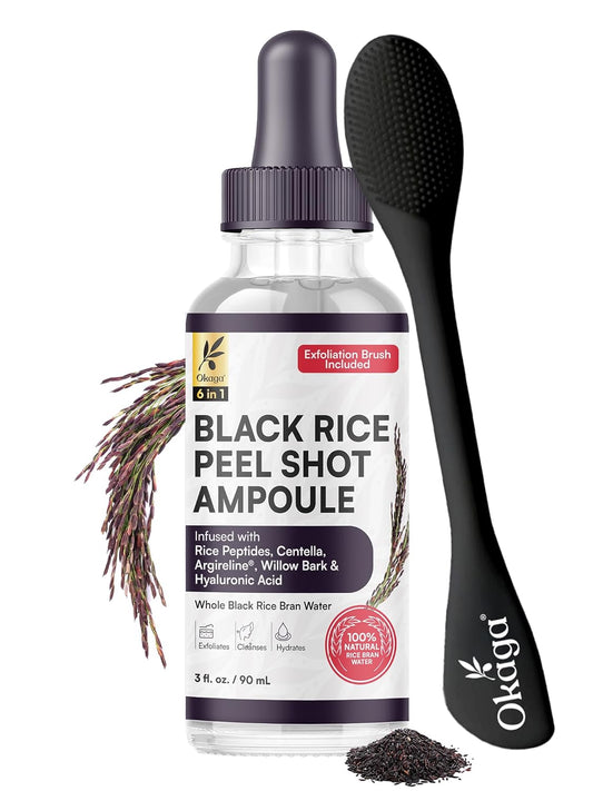 Black Rice Peel Shot Ampoule Exfoliator for Face