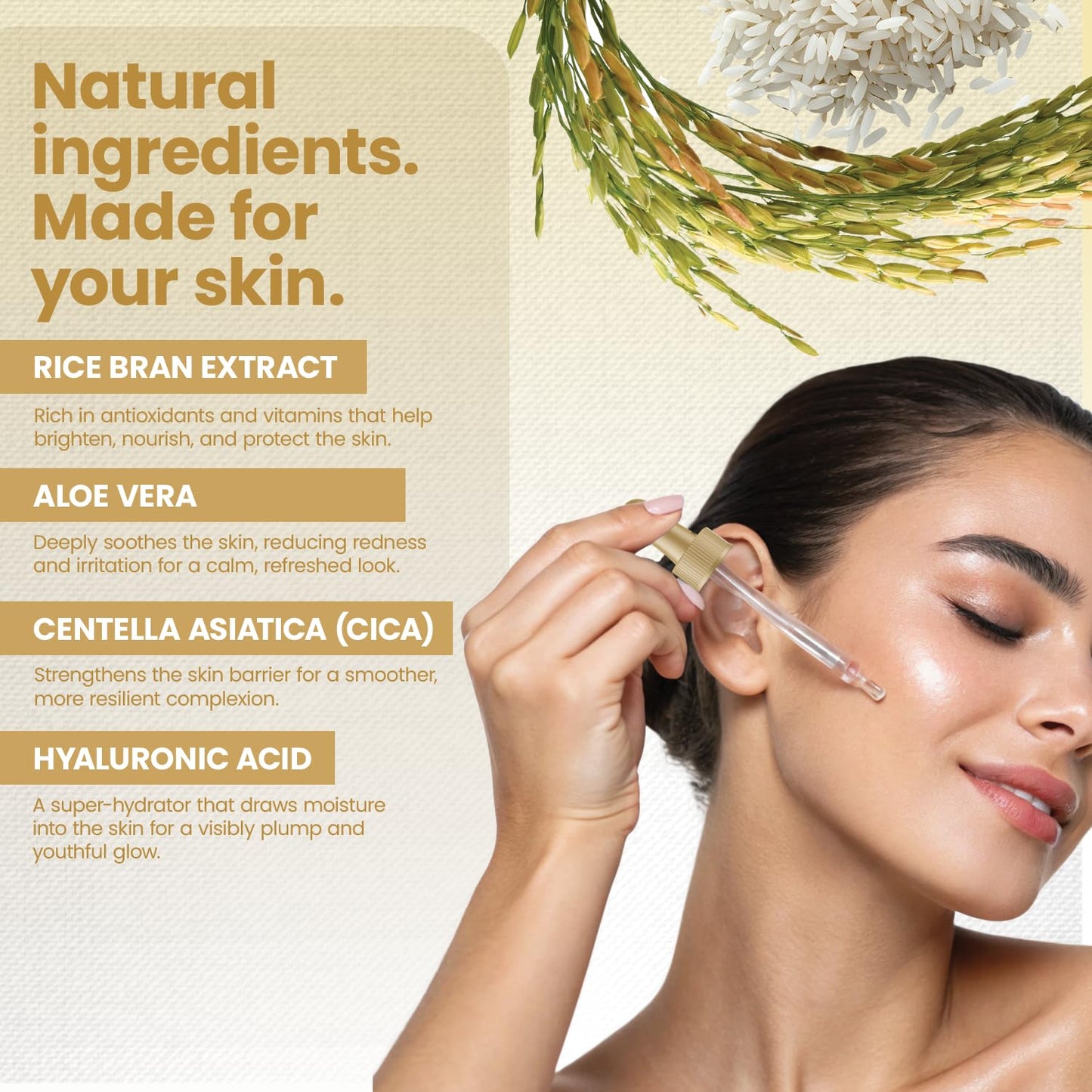 White Rice Peel Shots for Face and Soft Peel