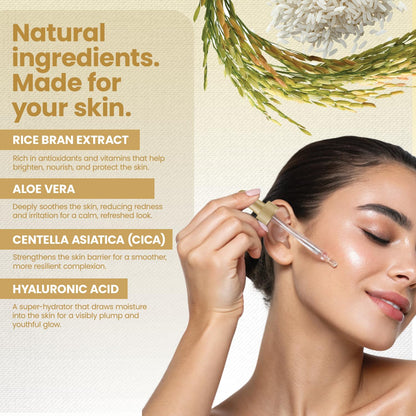 White Rice Peel Shots for Face and Soft Peel