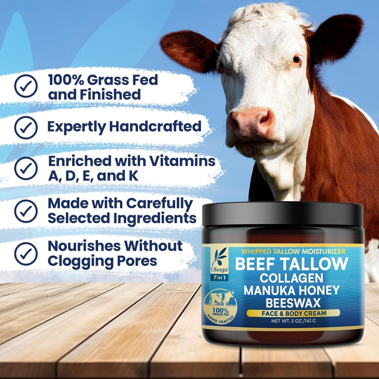 Beef Tallow for Skin