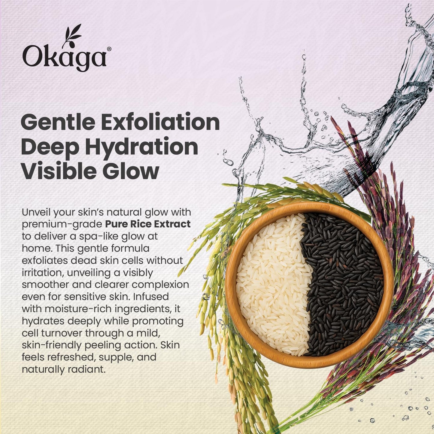 Peel Shot Duo, Black & White Rice Exfoliant Skincare Set for Face