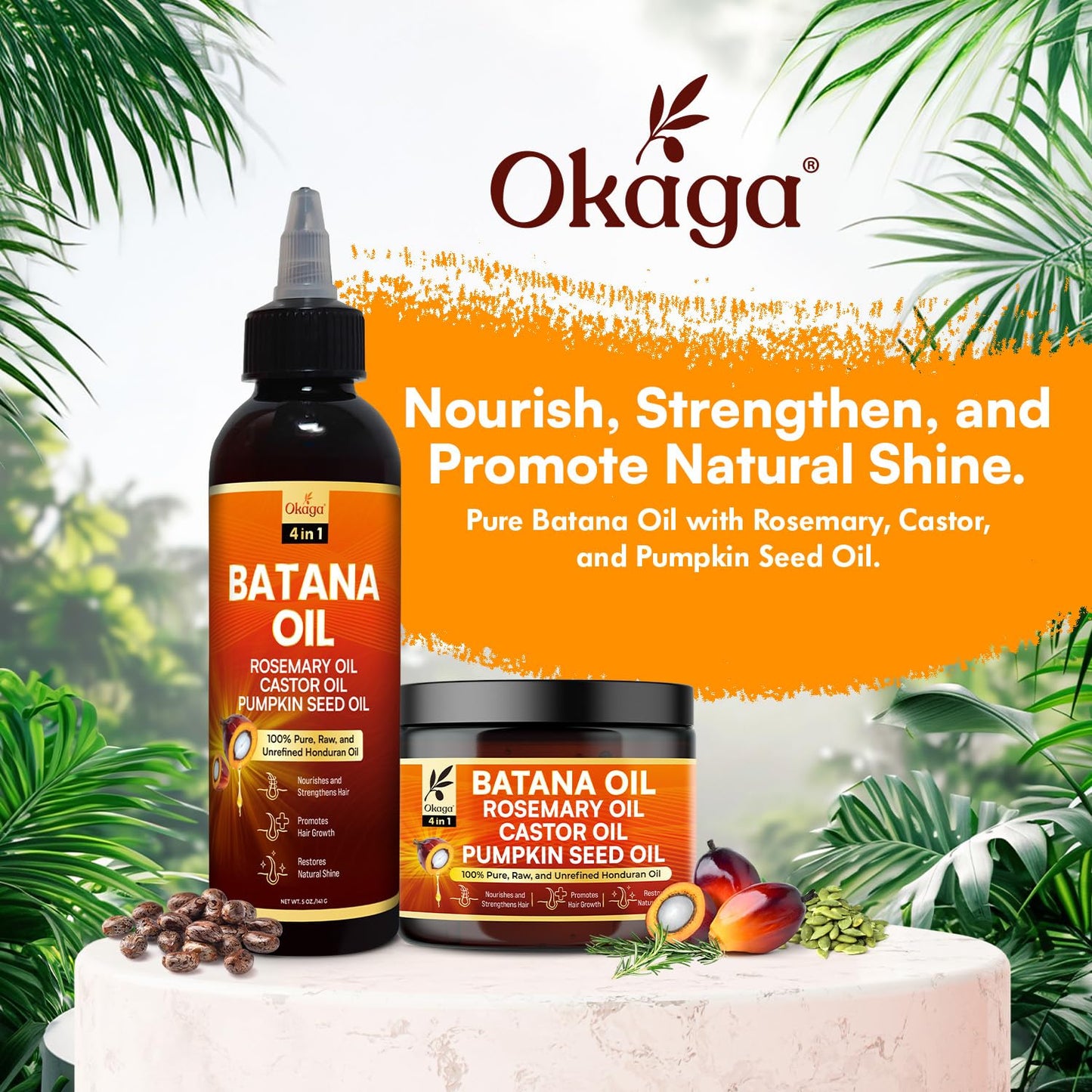 Batana Oil and Cream for Hair Growth Bundle